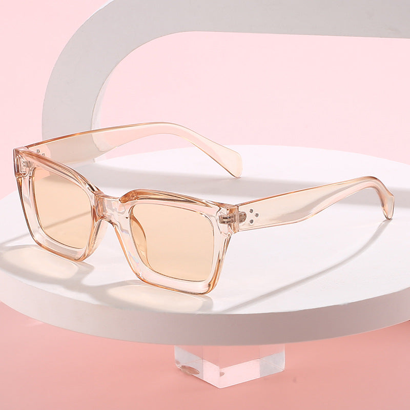 Ladies fashionable square sunglasses with elegant, wide frame Stornfield