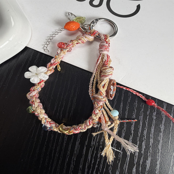 Handmade Beaded Charm Keyring Stornfield