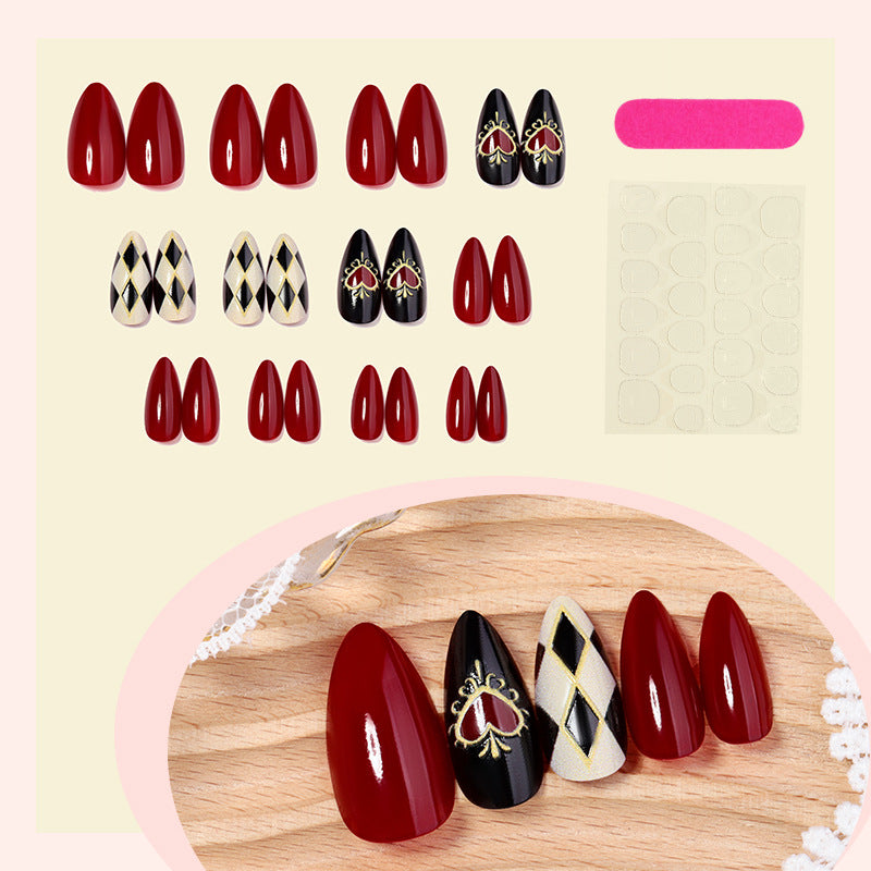Artistic Designer Press-On Nail Set Stornfield