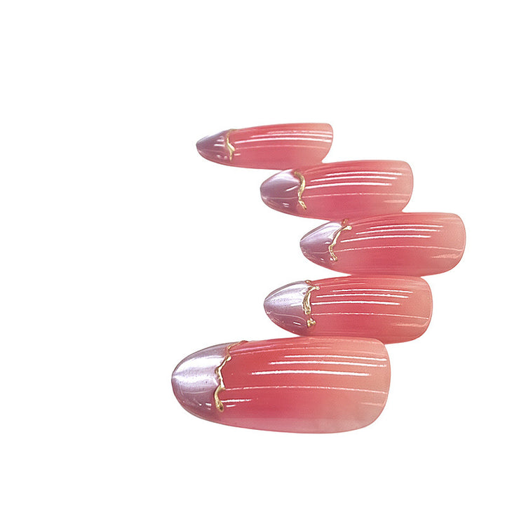 Elegant Marble Design Press-On Nails Stornfield