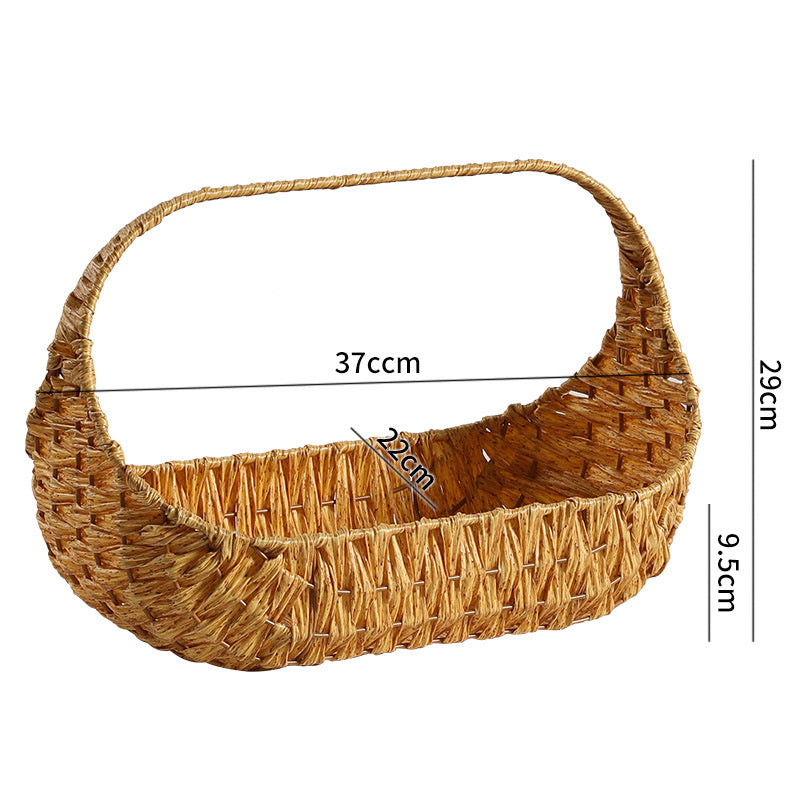Unisex Handwoven Shopping Basket with Ergonomic Design Stornfield
