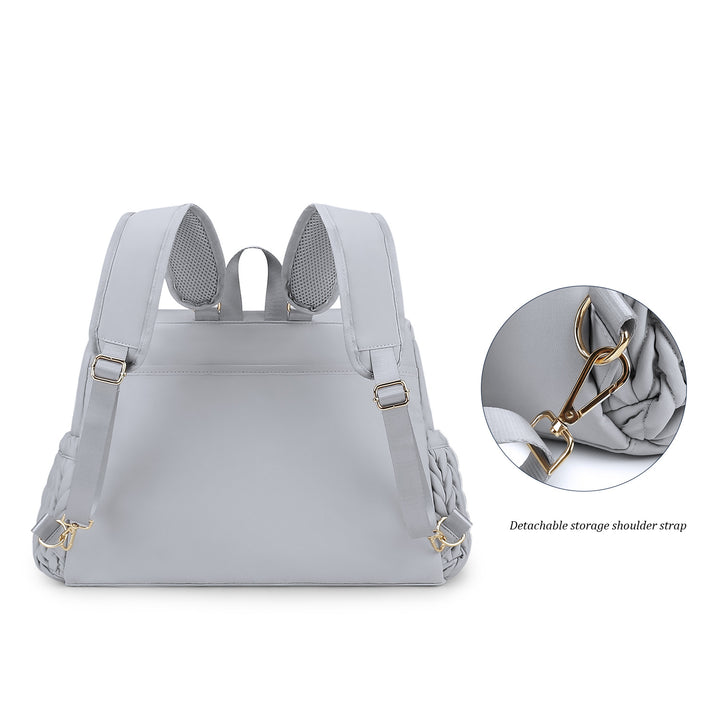 Fashionable backpack with braided design Stornfield