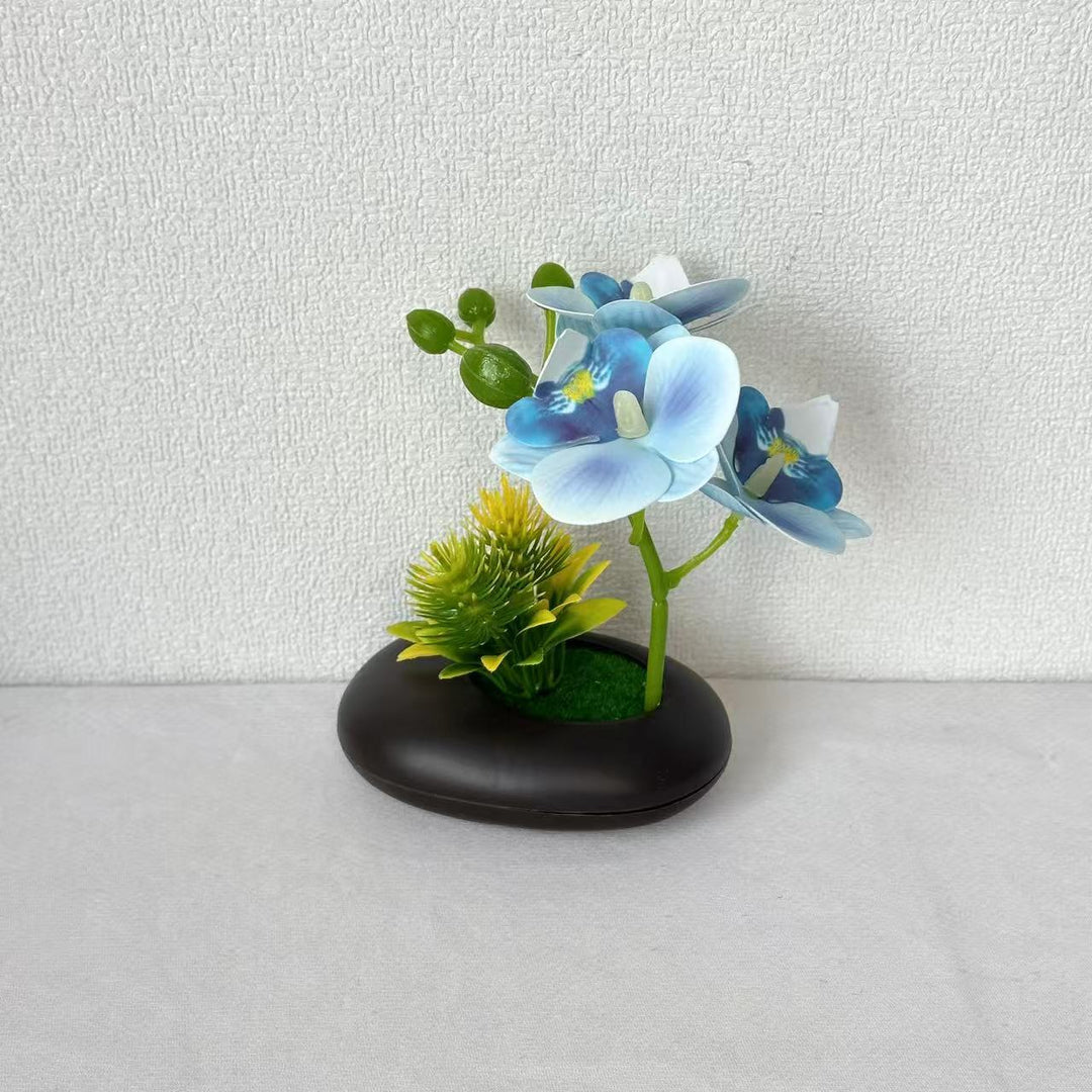 Decorative Faux Orchid Blossom Arrangement