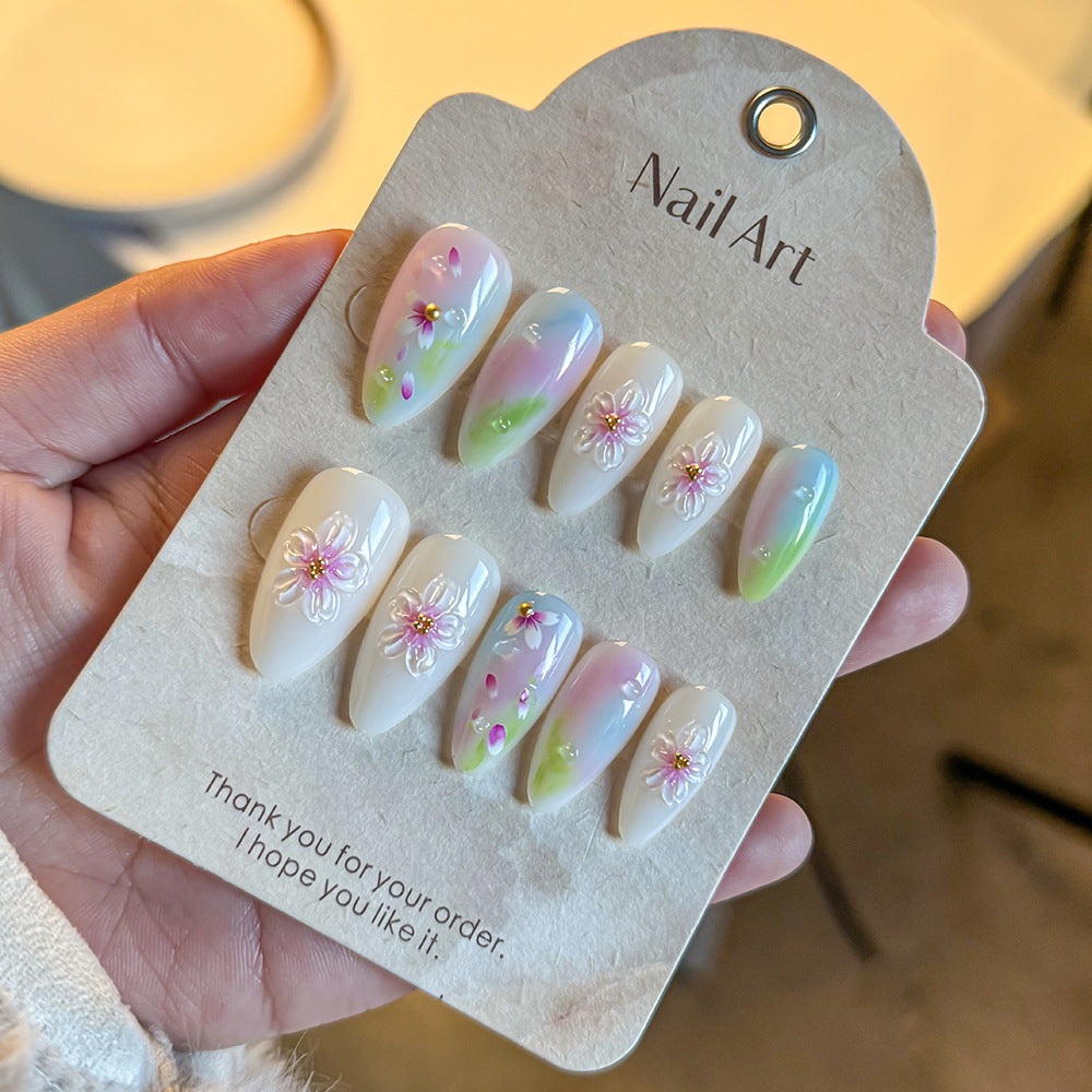 Floral-Accent Press-On Nail Collection Stornfield