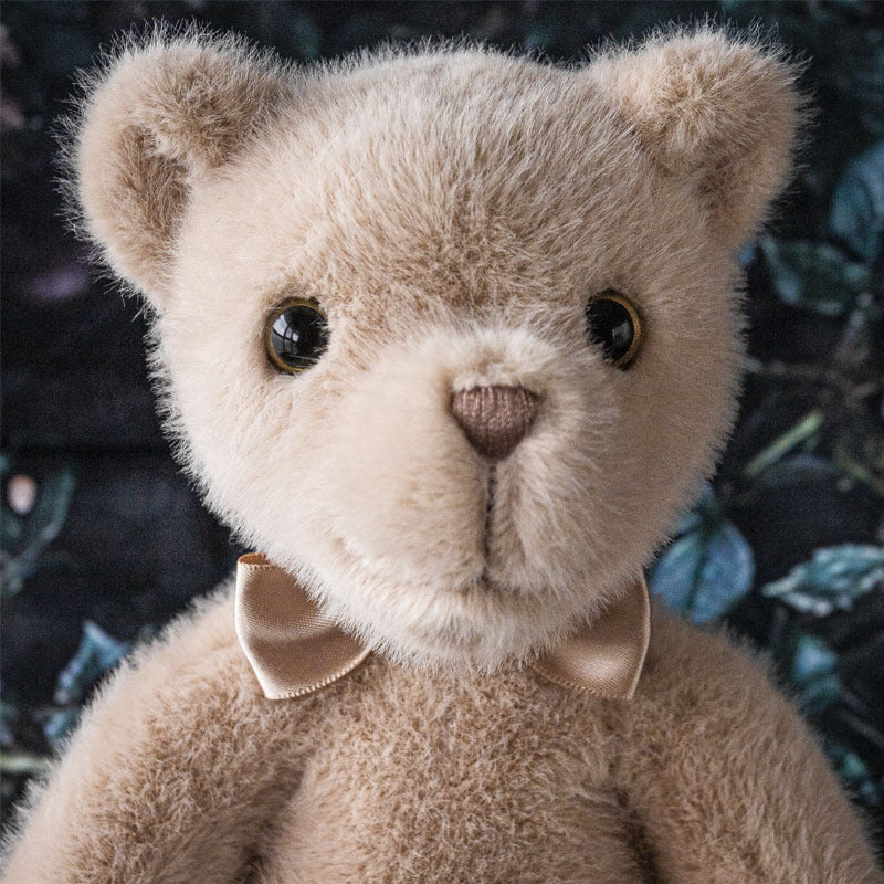 Heirloom Plush Teddy Bear with Satin Bow Tie