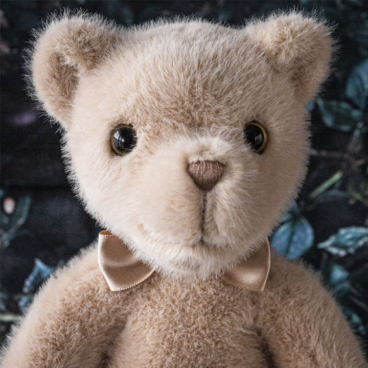 Heirloom Plush Teddy Bear with Satin Bow Tie