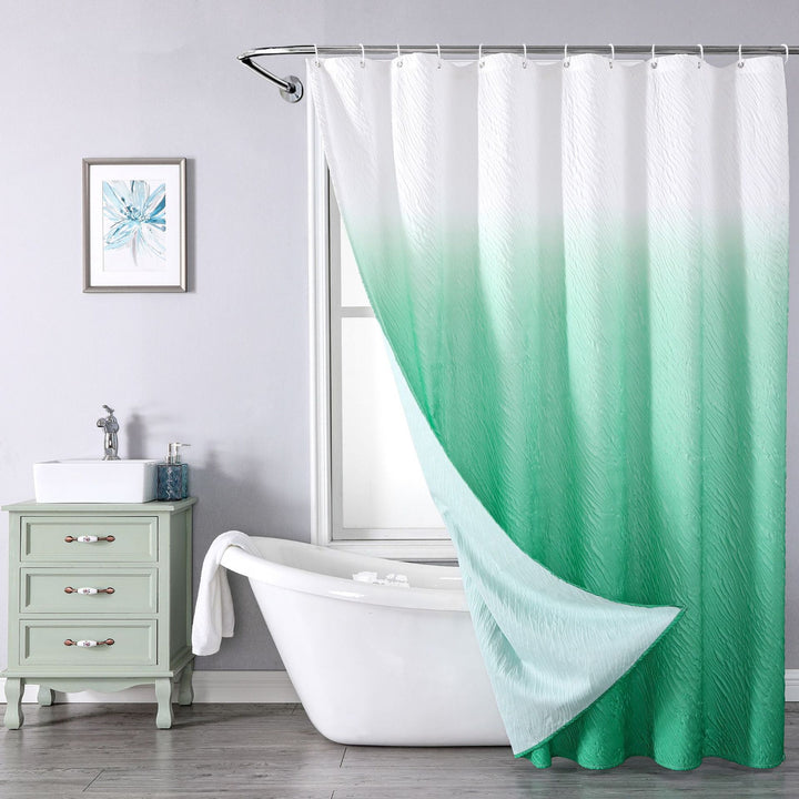 Textured Leaf Pattern Shower Curtain Stornfield