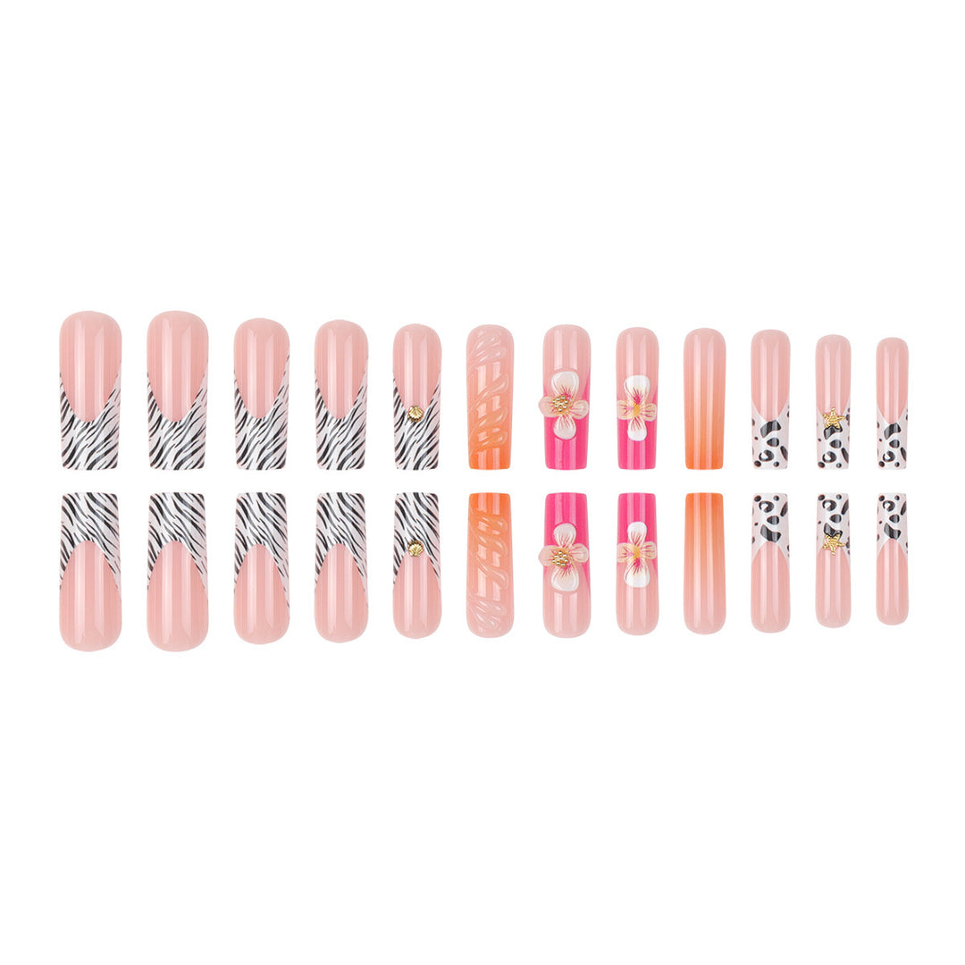 Floral Themed Press-On Nail Extensions Stornfield