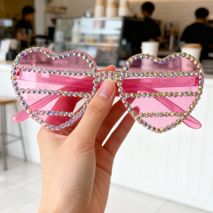 Decorative Rhinestone-Embellished Heart-Shaped Sunglasses Stornfield 1787141270