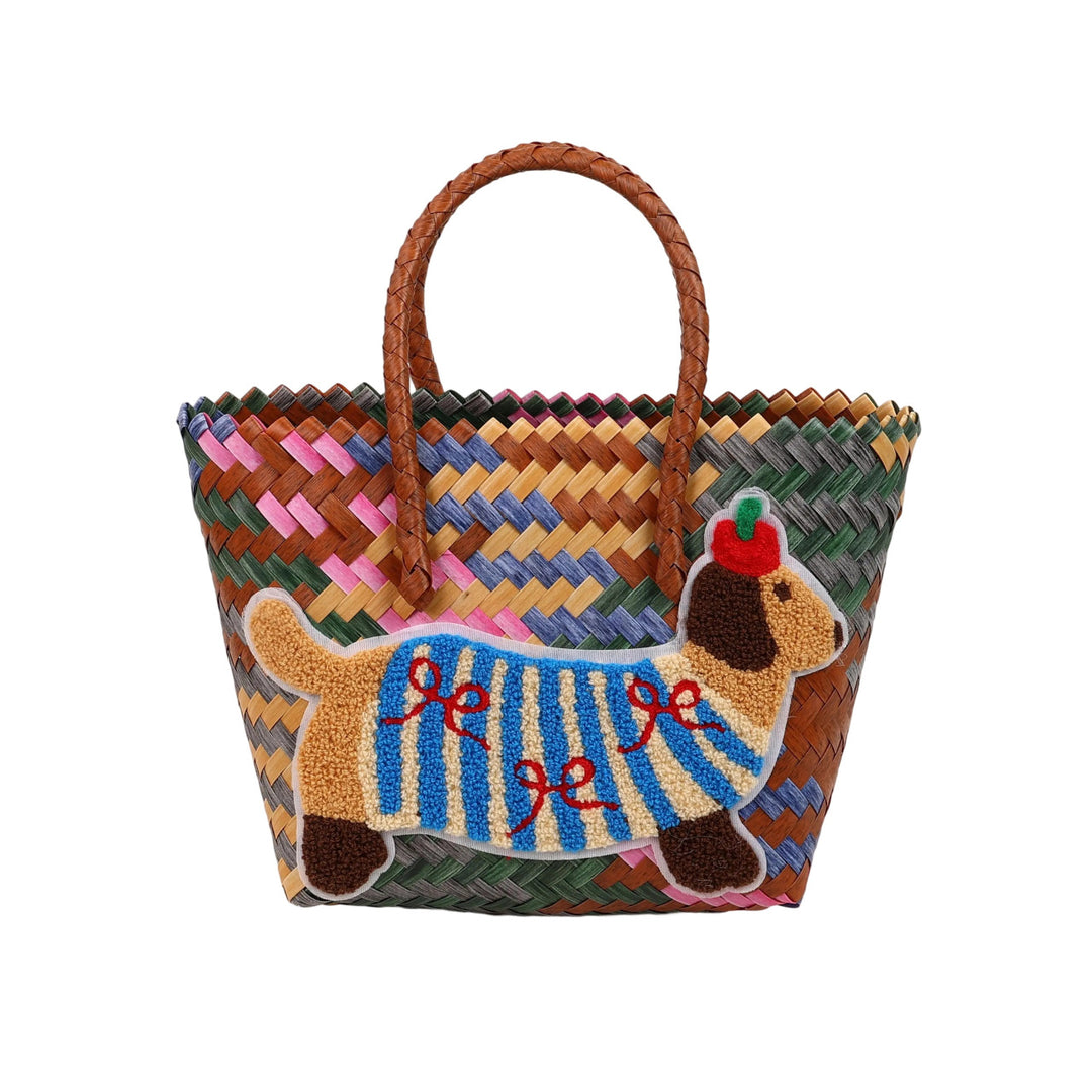 Shoulder bag with playful dog motif Stornfield