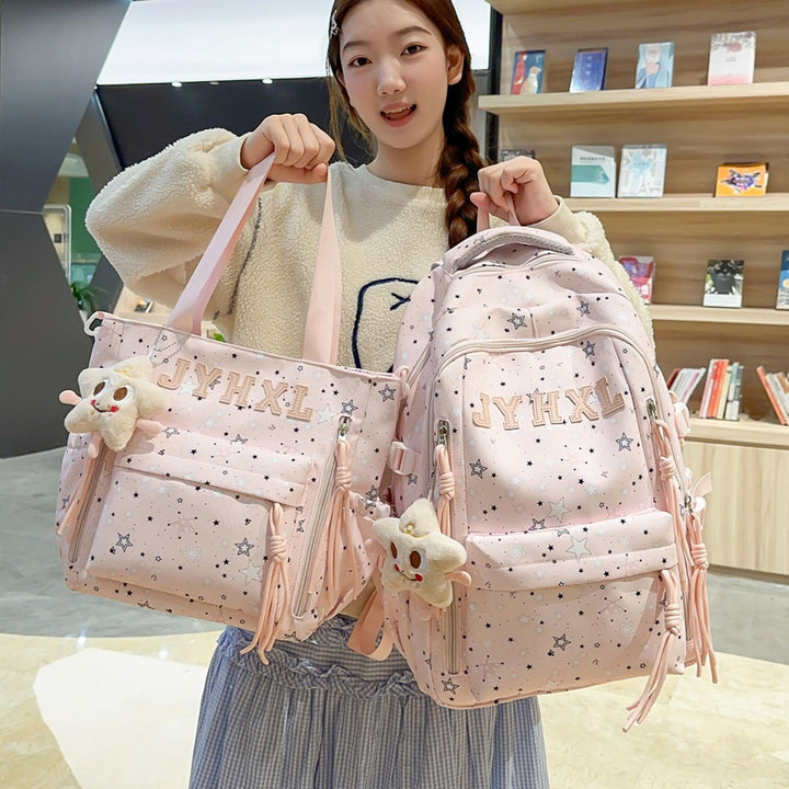 Stylish Star-Printed Backpack Stornfield 1791205378