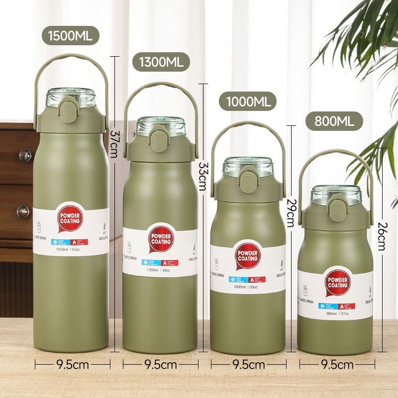Women High-Quality Thermo Mug with Practical Carrying Handle and Integrated Straw Stornfield