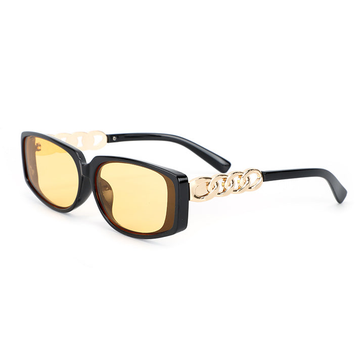 Women's square designer sunglasses with gold details Stornfield