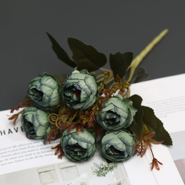 Decorative Faux Peony Bouquet for Home Display