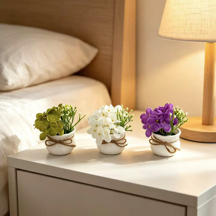 Lifelike Potted Plant Arrangement