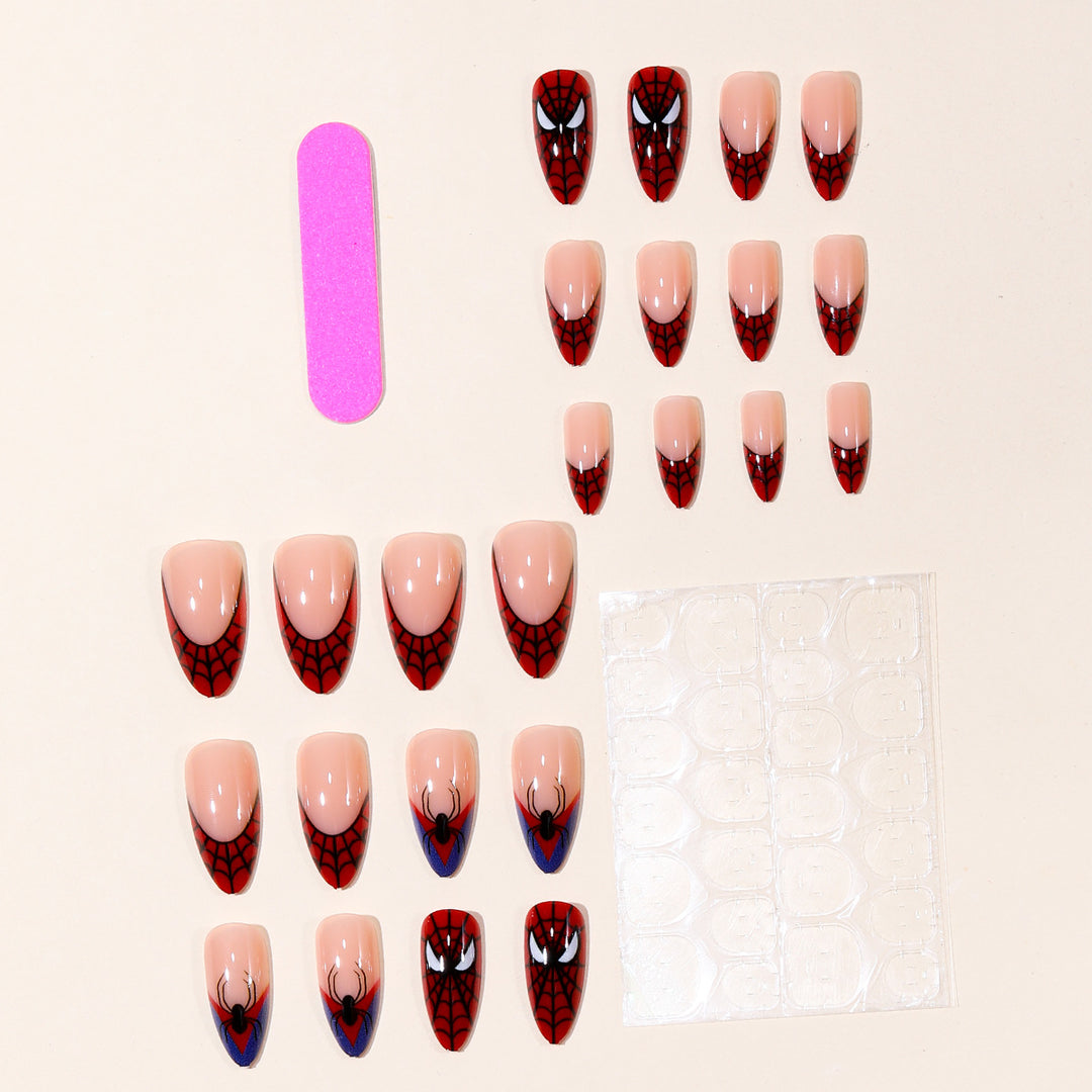 Spider-Man Inspired Stiletto Nail Art Stornfield