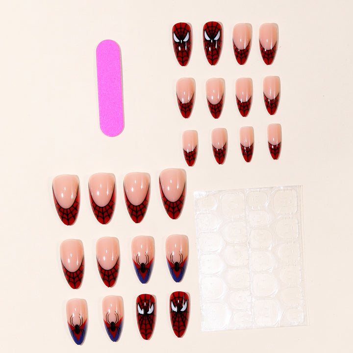 Spider-Man Inspired Stiletto Nail Art Stornfield