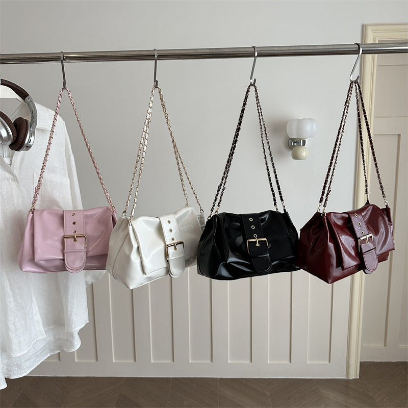 Patent Leather Shoulder Bag