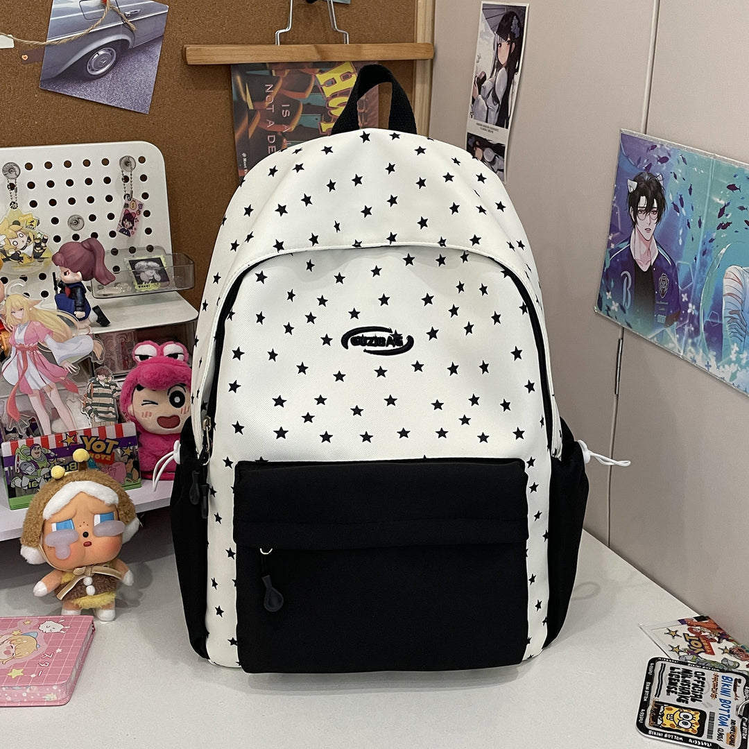 Stylish Printed Backpack with Fun Character Accents Stornfield
