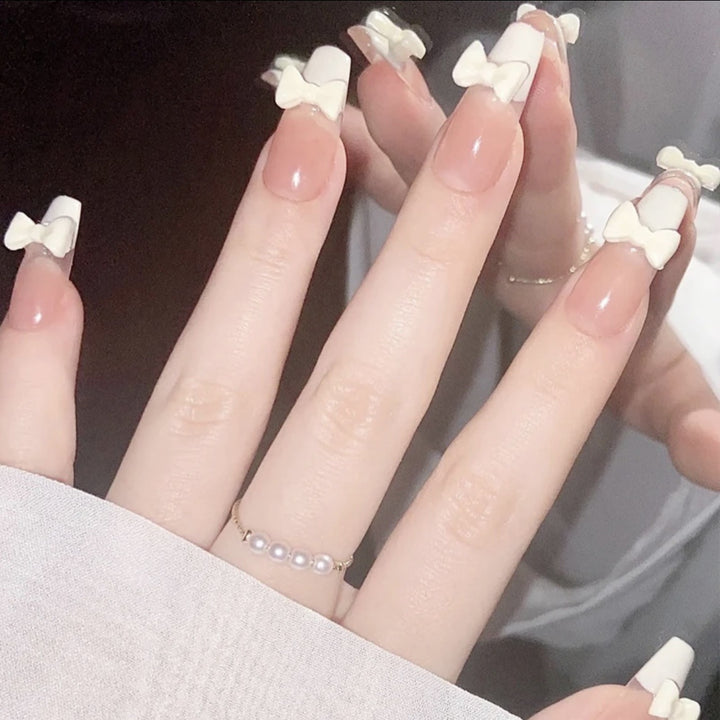 Artistic Nail Extensions with Flower Design Stornfield