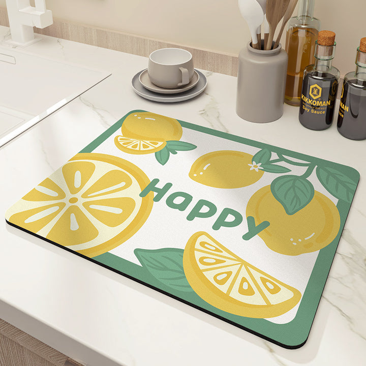 Decorative Floral Kitchen Mat