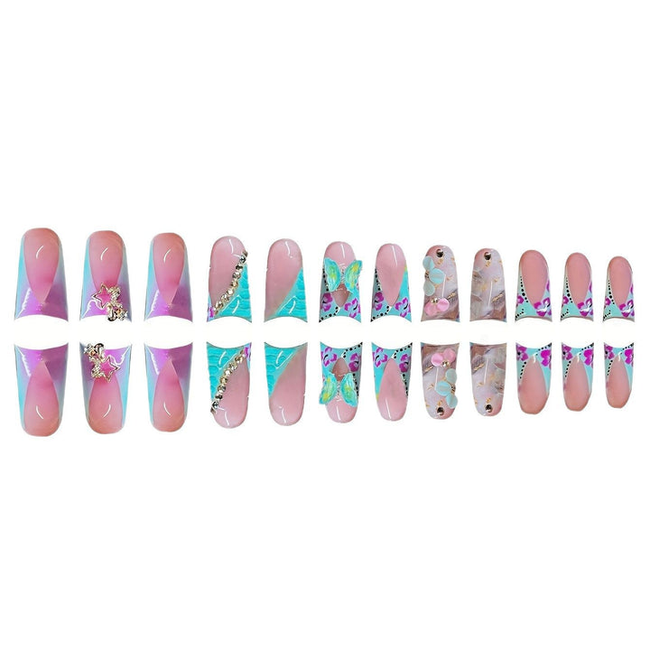 Artistic 3D Floral Press-On Nail Art Stornfield