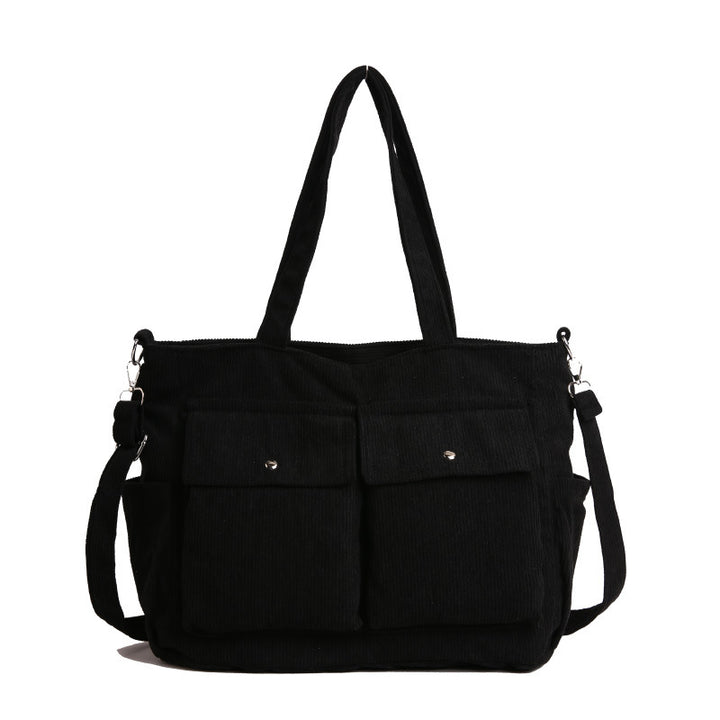 WoSpacious Corduroy Utility Tote Bag Stornfield