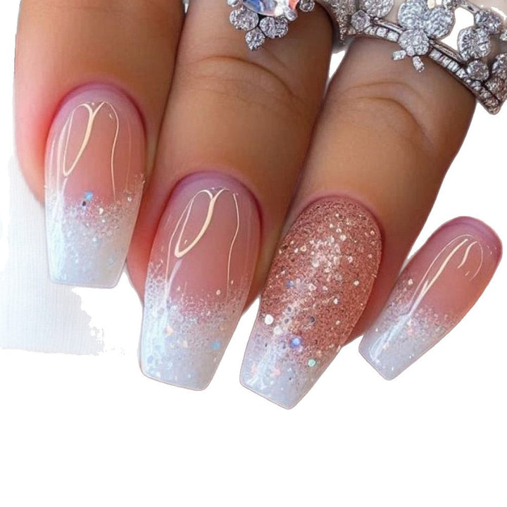 Glittery Ombre Nail Art Stornfield