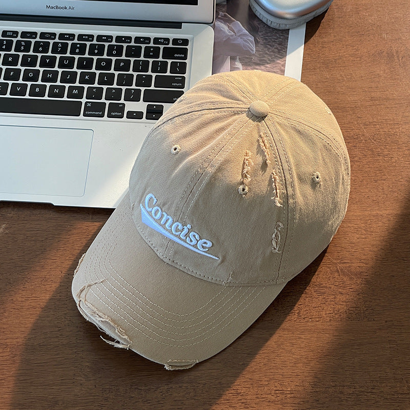 Women's Distressed Casual Cotton Cap Stornfield