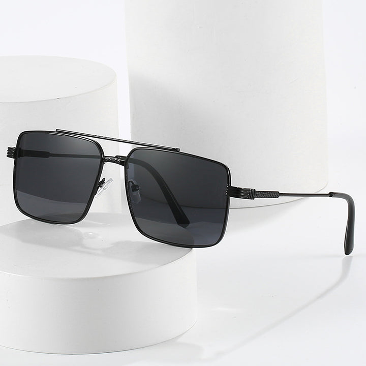 Elegant Oversized Square Frame Sunglasses Stornfield