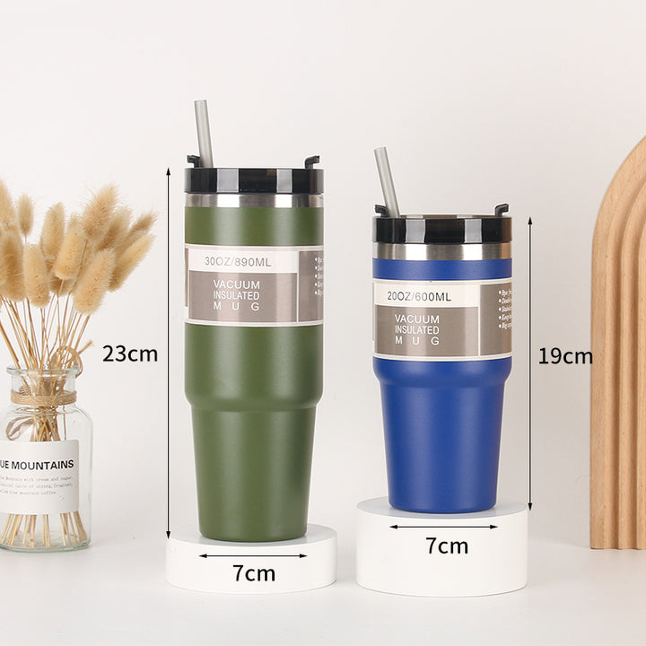 Unisex Insulated Drinking Cup with Integrated Straw Stornfield