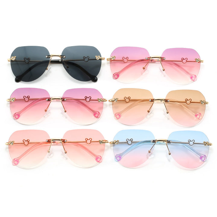 Women's lightweight geometric sunglasses with unique frame and mirrored lenses Stornfield