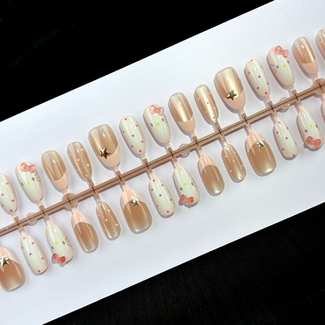 Whimsical Press-On Nail Design Set