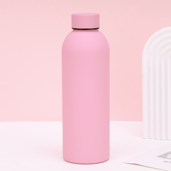 Unisex nan vacuum-insulated stainless steel drinking bottle with soft-touch surface and leak-proof screw cap Stornfield