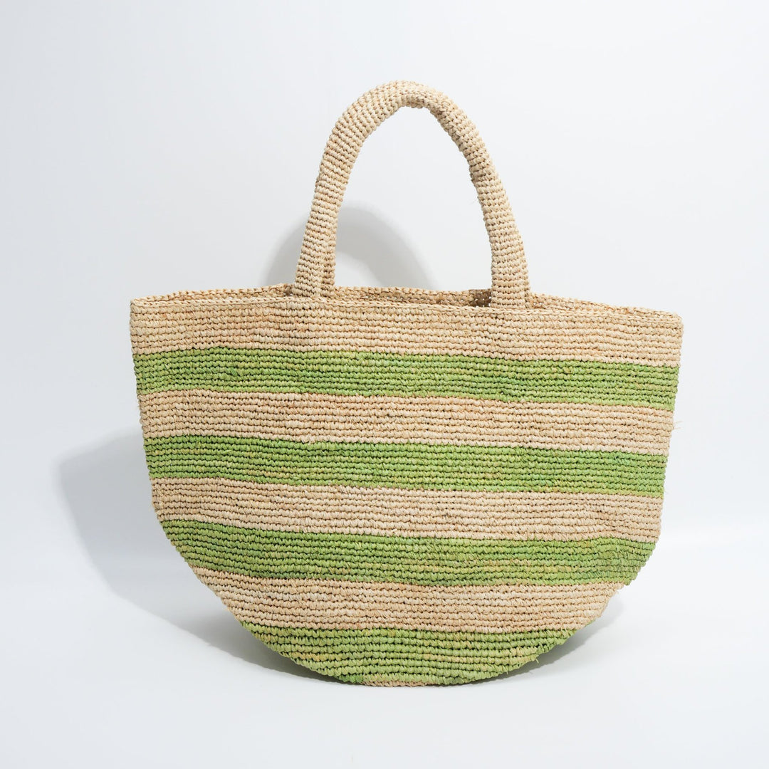 Handcrafted Tote Bag In Stripe Pattern Stornfield