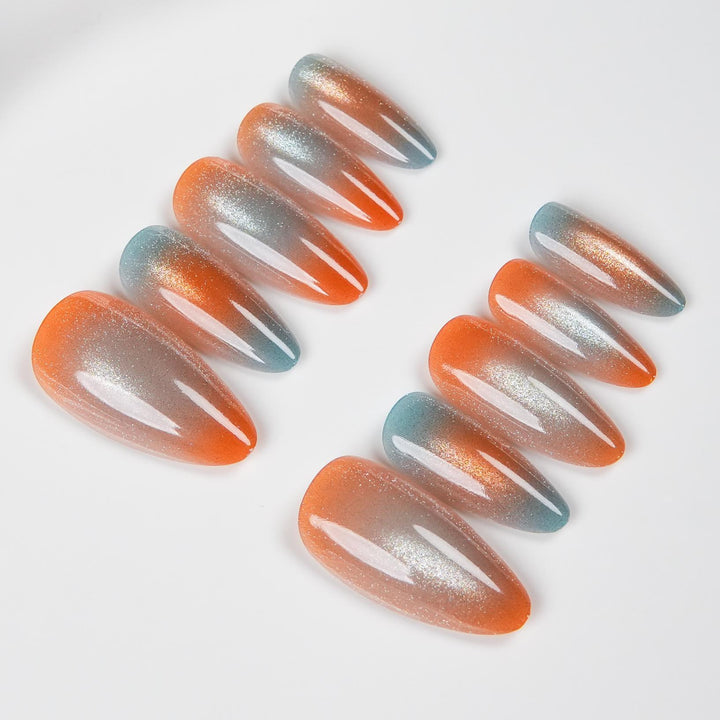 Ombre Glitter Press-On Nail Set
