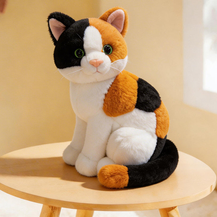 Lifelike Stretching Cat Plush Floor Cuddle Pillow Stornfield
