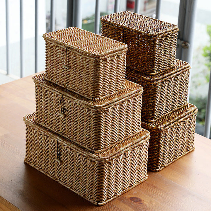 Handcrafted Wicker Storage Chest Stornfield