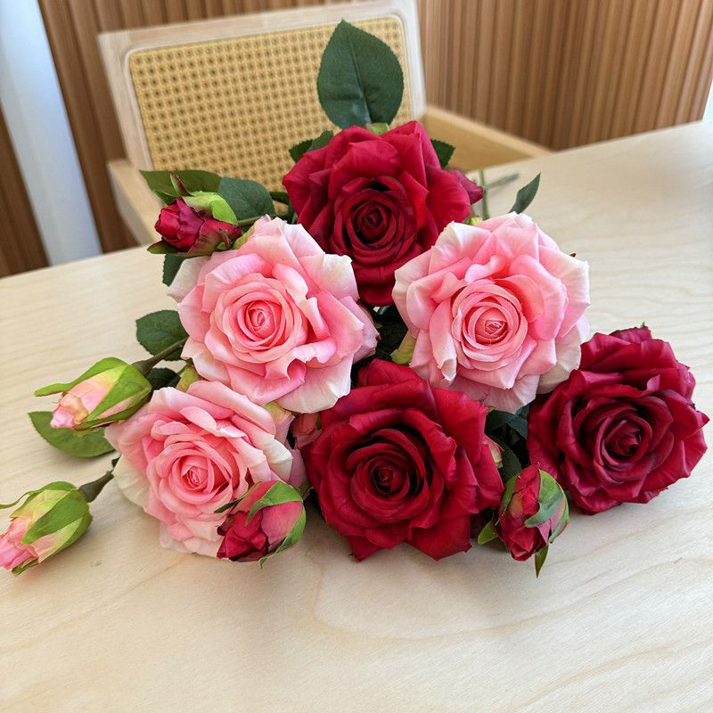 Realistic Artificial Rose Floral Arrangement