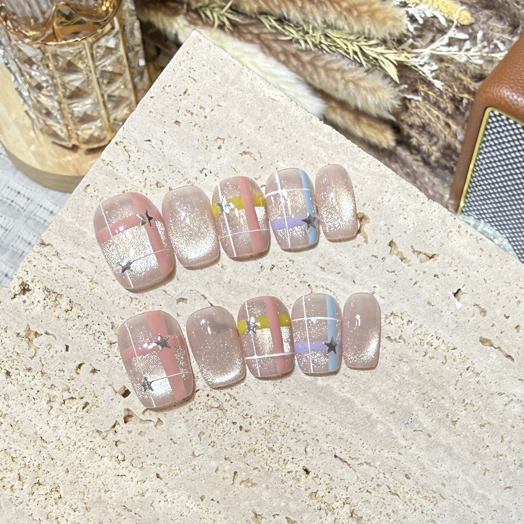 Unique Artistic Press-On Nail Set