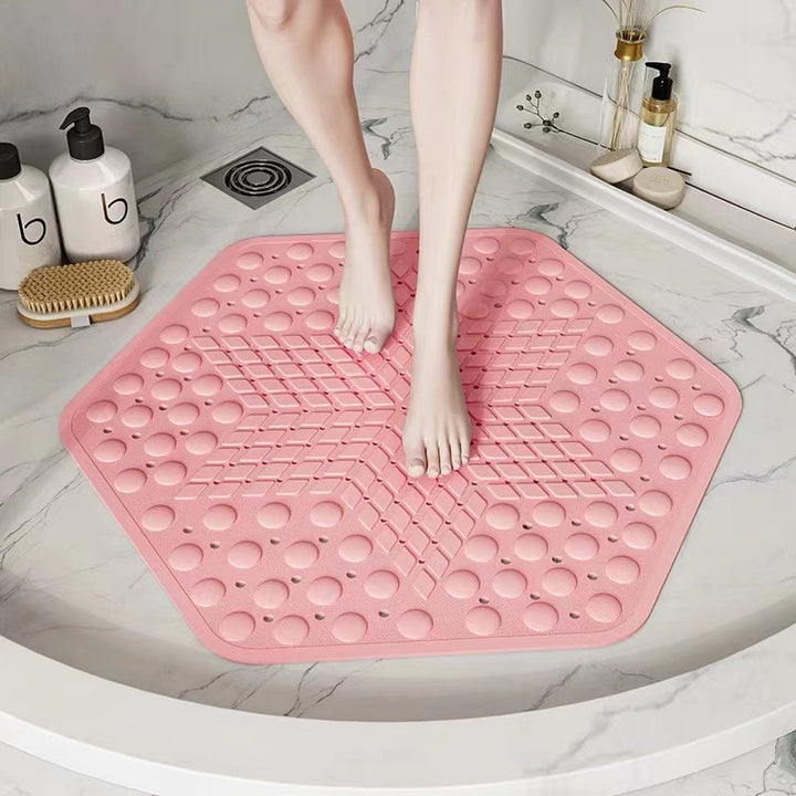 Hexagonal Anti-Slip Shower Mat Stornfield