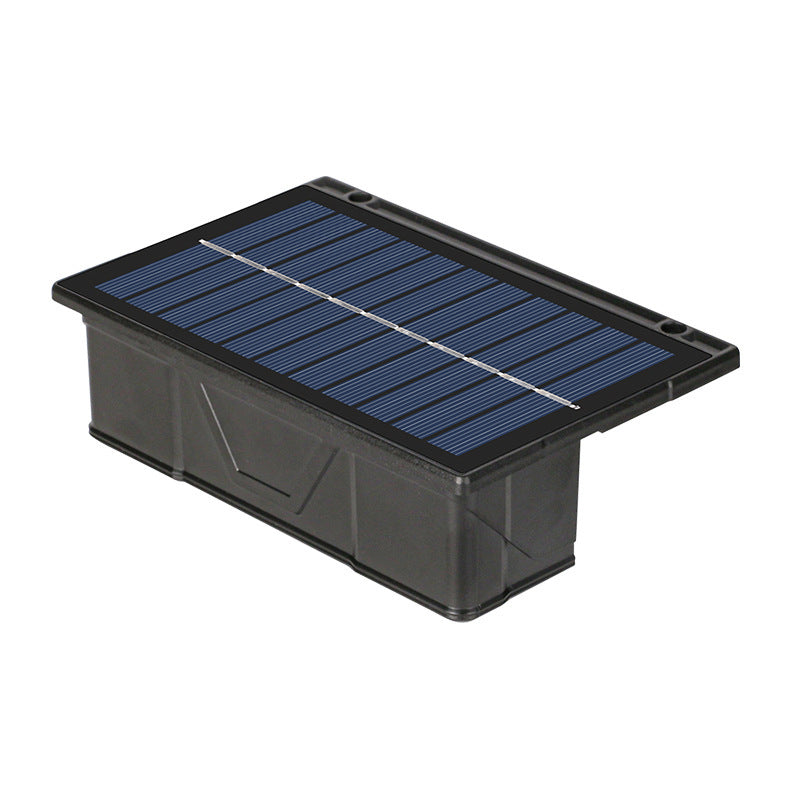 Outdoor Solar RGB Dual-Beam Wall Light With Integrated Photovoltaic Panel And Weather-Resistant Mounting Base Stornfield