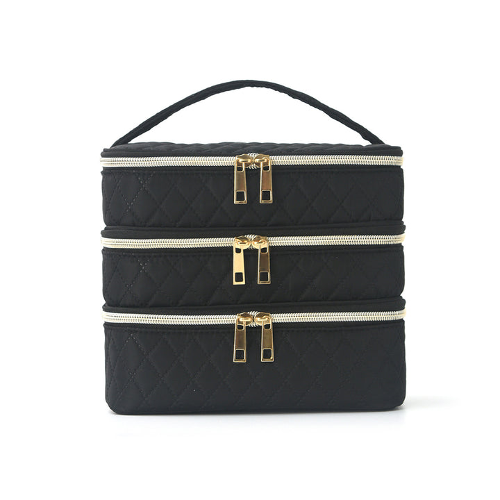 Cosmetic organizer bag with multiple compartments Stornfield