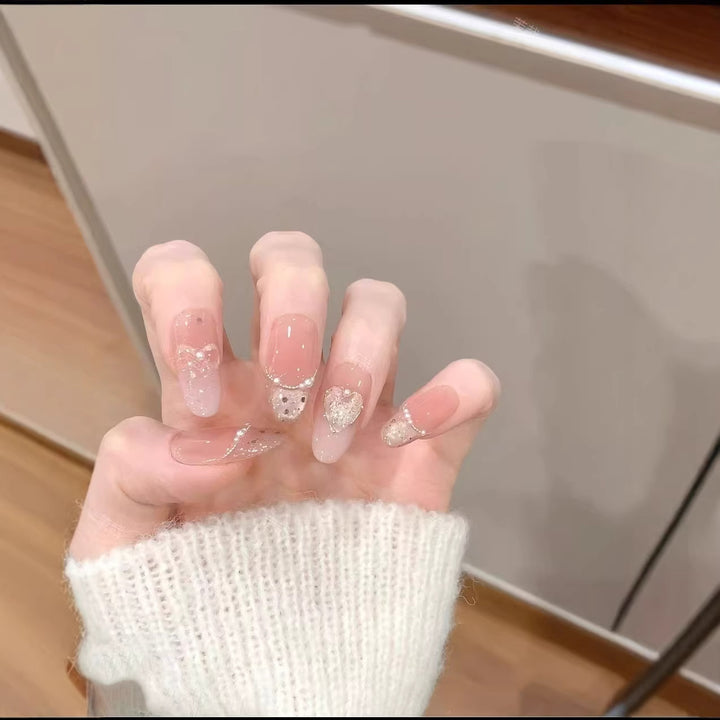 Elegant Decorative Press-On Nail Art