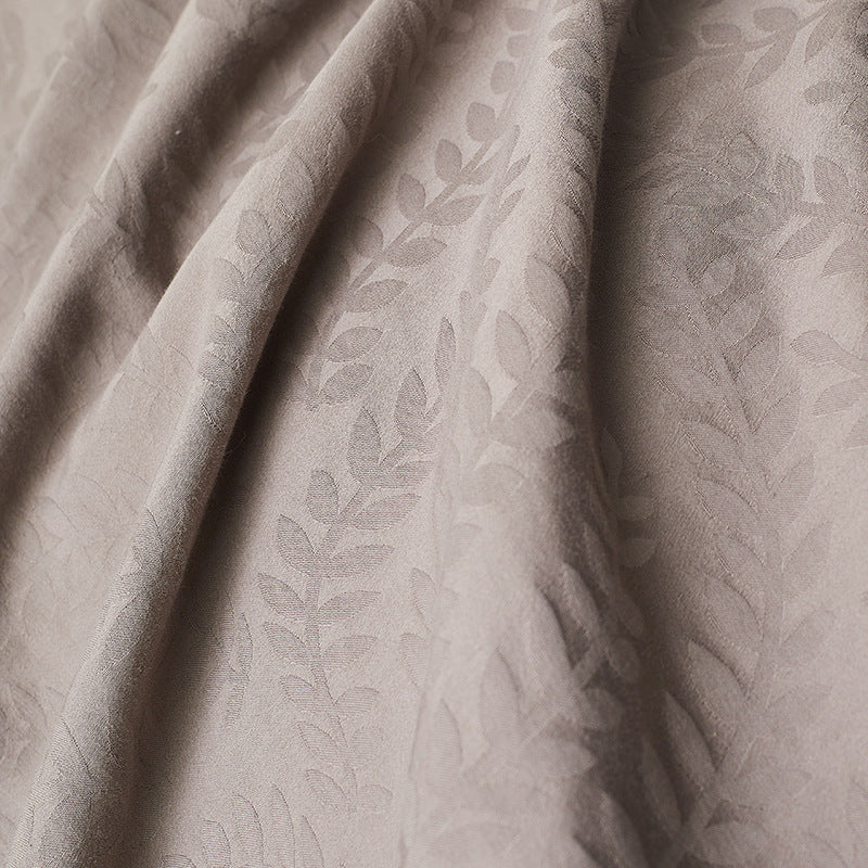 Washed Cotton-Linen Textured Duvet Cover Set with Matelassé Finish and Pillow Shams