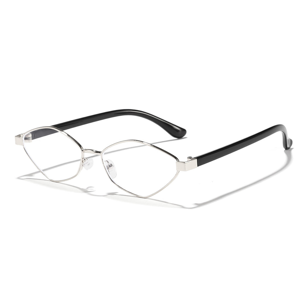Women's Cat Eye Sunglasses with Brown Lenses and Elegant Metal Frame Stornfield