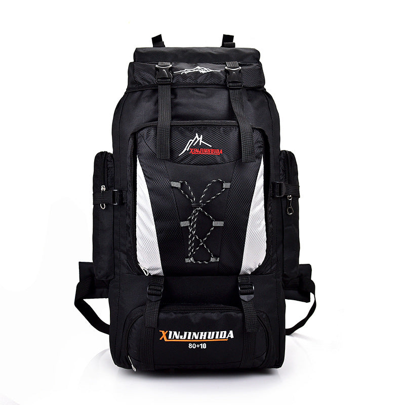 Unisex large trekking backpack with volume expansion and ergonomic carrying system Stornfield