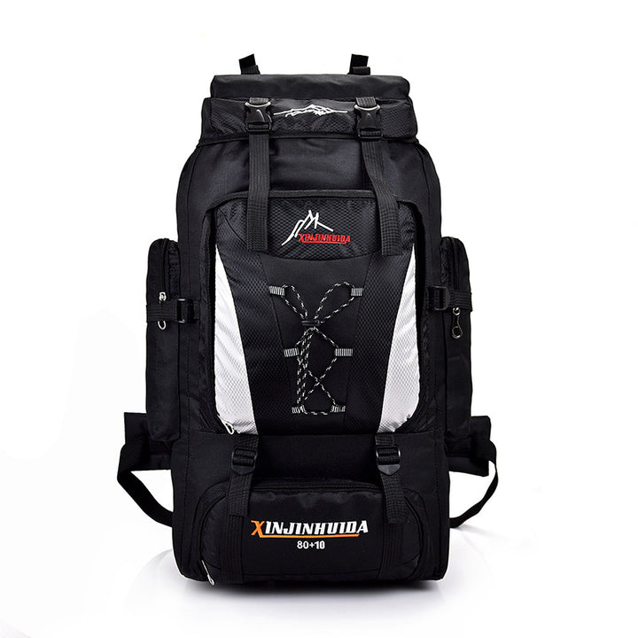 Unisex large trekking backpack with volume expansion and ergonomic carrying system Stornfield