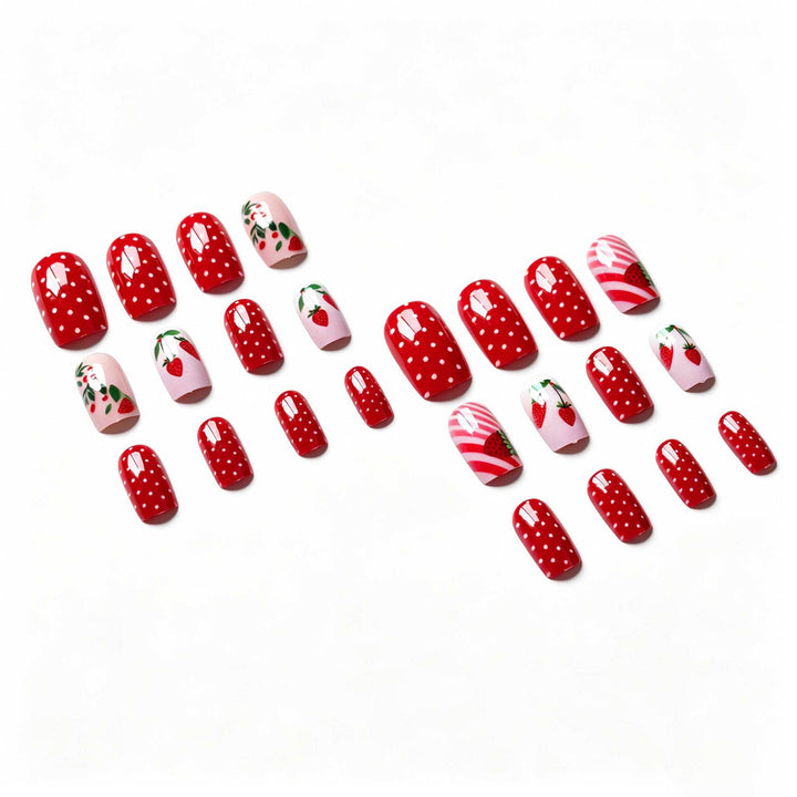 Artistic Strawberry Nail Art Design Kit