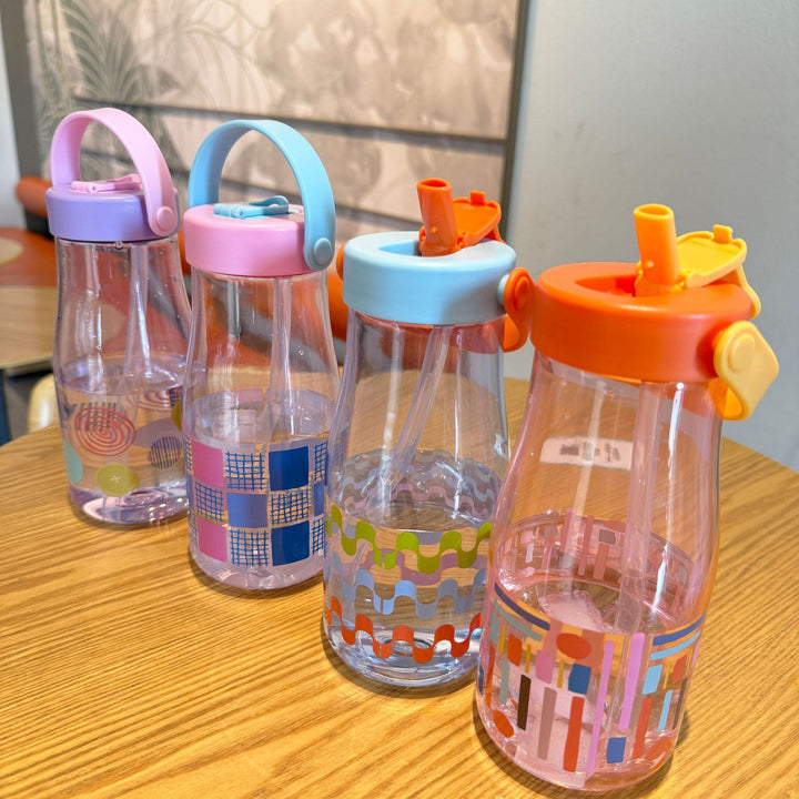 Women's Creative Water Bottle with Silicone Carrying Strap Stornfield